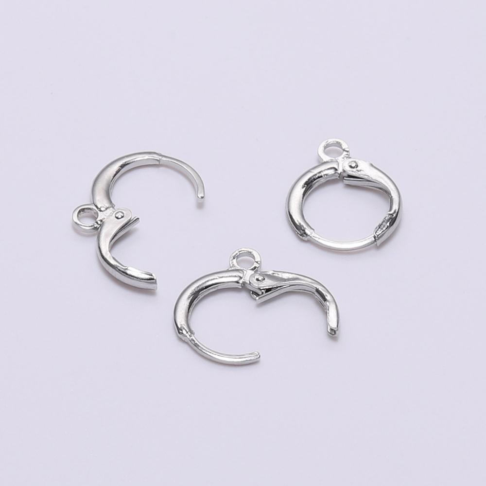 20pcs/lot 14x12mm Gold  France Lever Earring Hooks Wire Settings Base Earrings Hoops For Jewelry Making Finding Supplies