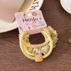 4pcs Candy Color Telephone Scrunchies for Women Highly Elastic Hair Ties Ponytail Holder Rubber Bands Teen Girls Summer Headwear