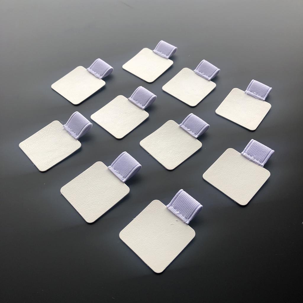 10er-Pack elastischer Stiftschlaufenhalter, selbstklebender PU-Leder-Clip, Bleistifthalter für Notizbücher, Zeitschriften, Planer
