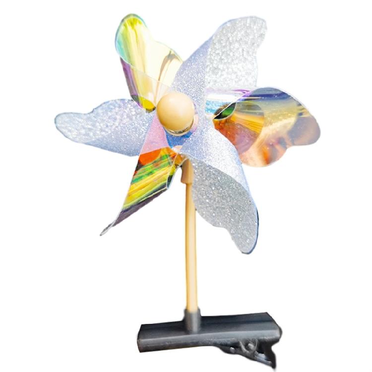 Y2k 90s Aesthetic Colorful Windmill Hairpin for Children Charm Sweet Hair Clip
