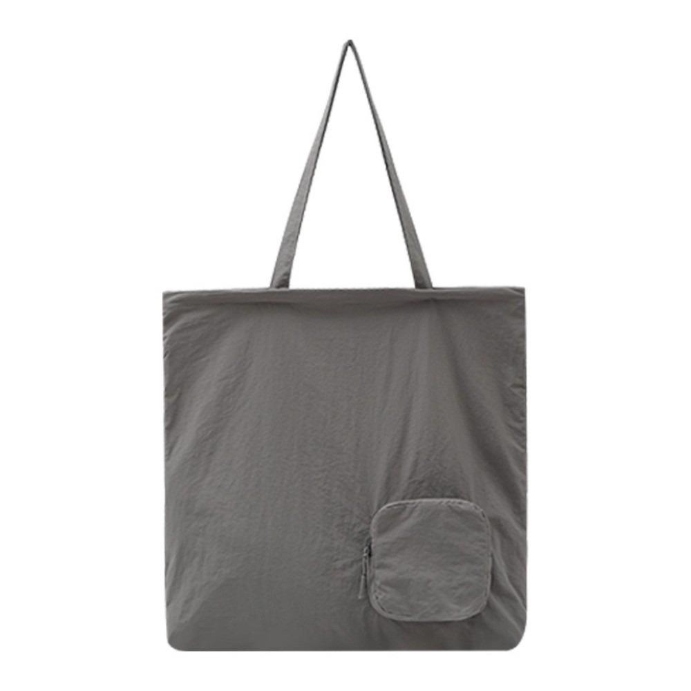Portable Nylon Shoulder Bag Large Capacity Foldable Tote Bag Travel Storage Handbag  Daily Use