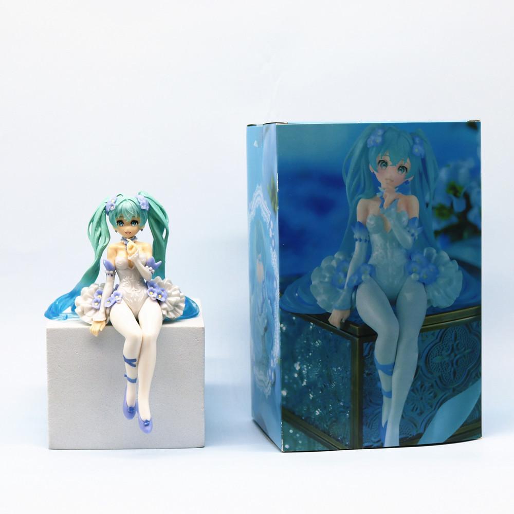 

15cm Pink Butterfly Flower Spirit Hatsune Miku Pvc Figure Model