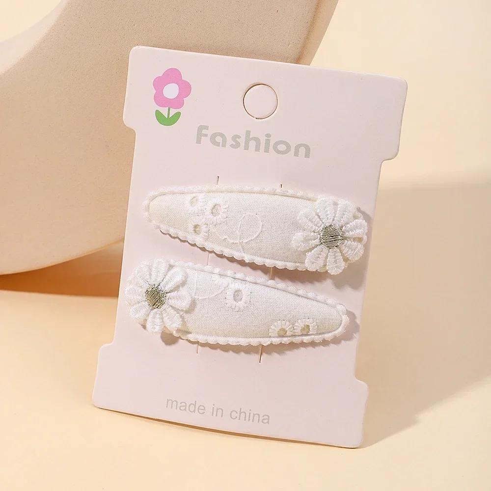 

2 шт. Милые детские заколки для волос для девочки, ромашка, детские заколки-невидимки, принцесса, аксессуары для детских волос, весна, корейский стиль, заколки для волос 2 Pieces