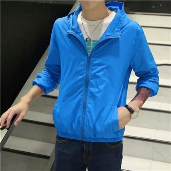 2023 Men's Ultra-Thin Sun Protection Jacket - Transparent, Versatile Beach and Student Wear