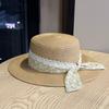 French-style Wide-brimmed Straw Hat for Women, Summer Lace Bow Sun Protection Hat, Vacation Accessory That Makes the Face Look Smaller, Elegant