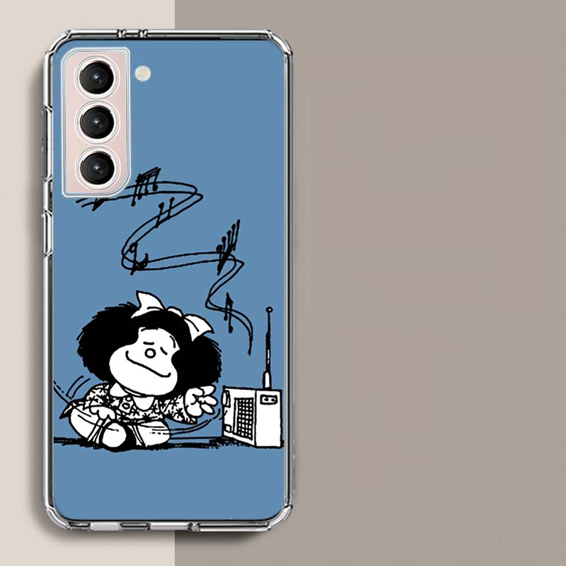 Mafalda Cartoon Phone Case For Samsung A17 A56 A36 A26 A16 A55 A35 A25 A15 A05S Galaxy A71 A51 A41 A31 A21S A70 A50 A40 A30 A20S