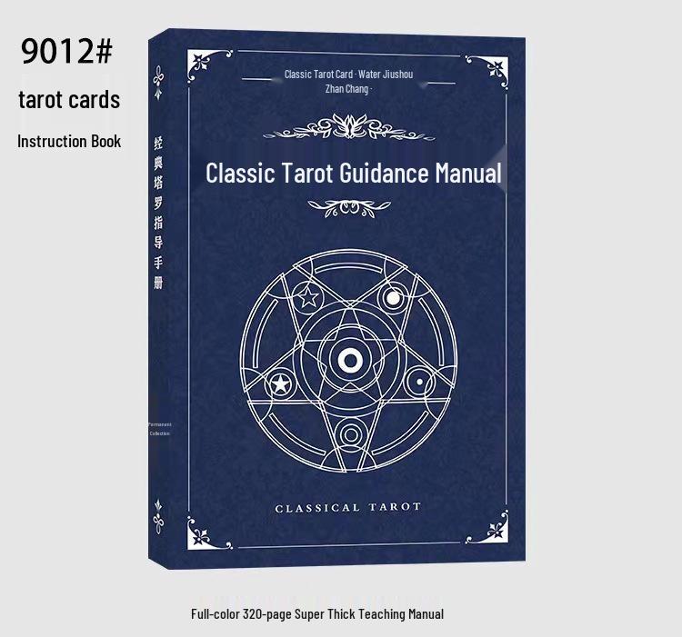 Waterproof Black PVC Tarot Cards - Colorful 78 Card Deck for Board Games