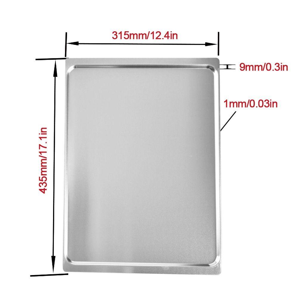 315*435mm Bakplåt Jämn Värmefördelning Bröd Kakform Ny Ugnsplåt