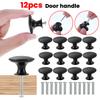 12pcs Black Single Hole Single Grain Small Handle Cabinet Door Handle