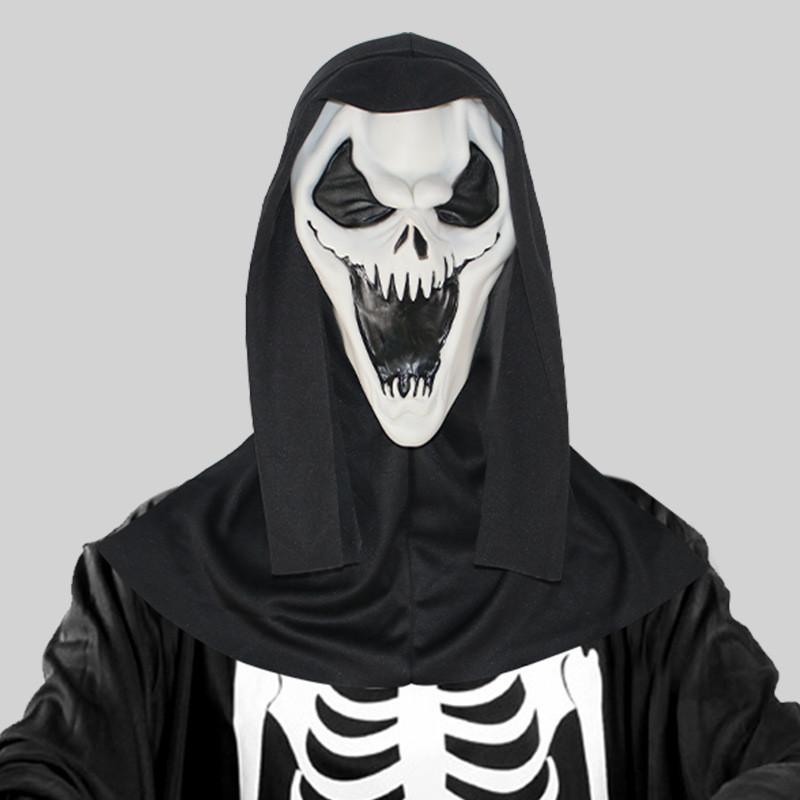 Eng rubberen monstermasker voor Halloweenfeest, kostuum, spookgezichtdecoratie