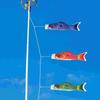 5 Pcs Decoration Carp Streamer Flag Poles Japanese Windsock Swordfish Koinobori