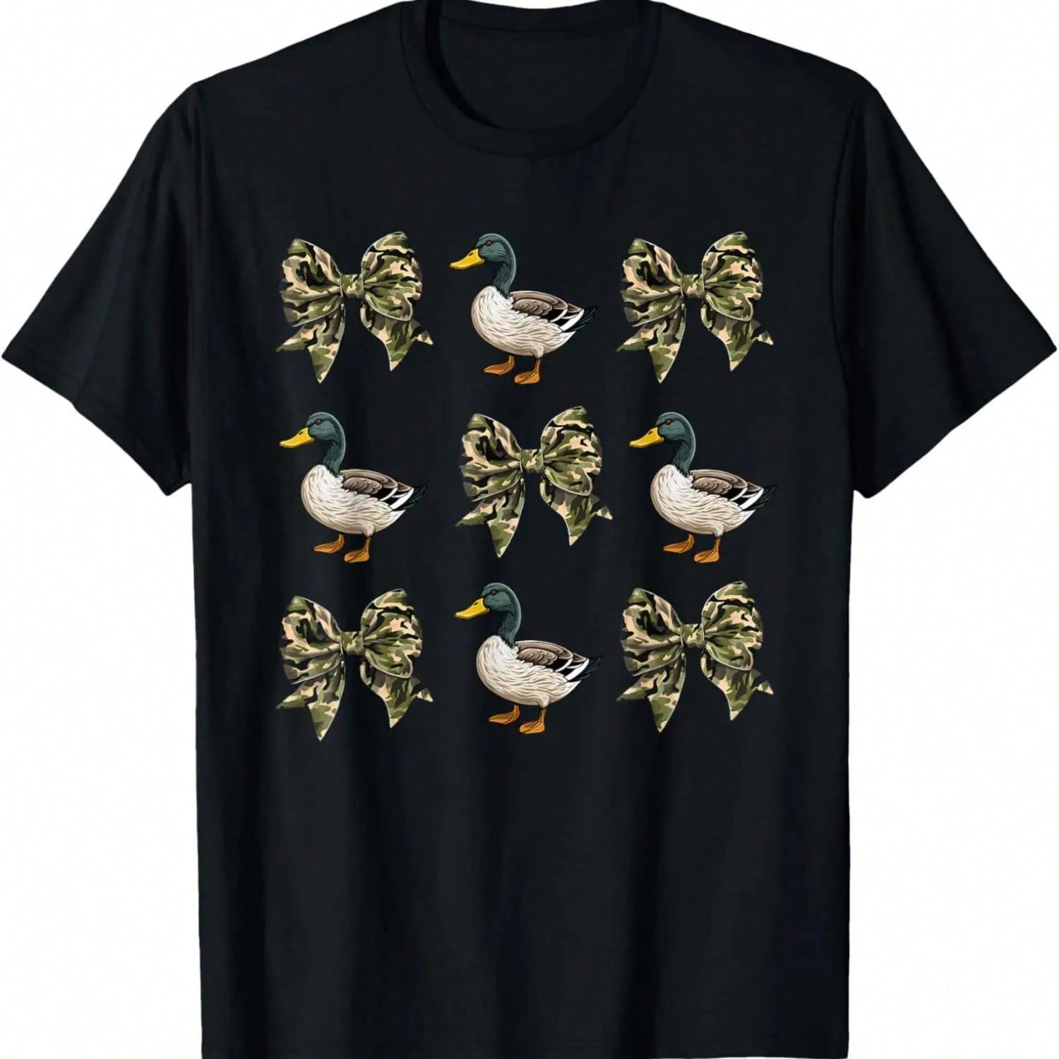 Camo Coquette Bow Duck Hunt Mallard Duck Hunting Wounisex S T-Shirt S