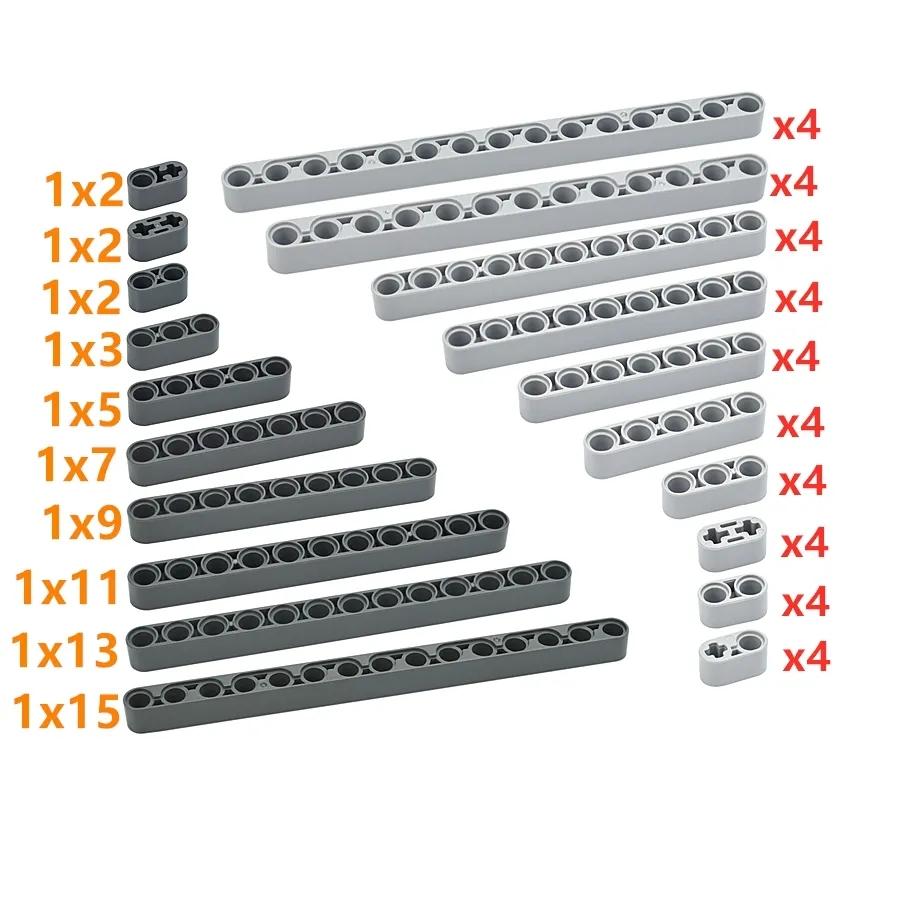 Mattoncini MOC Tecnici Braccio di Sollevamento Trave Foro Spesso Figure 1x3 1x4 1x5 1x6 1x7 1x9 1x11 Sostituzione Parti Compatibile Tutte le Marche
