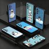 Penguin Kawaii Cute Cartoon For Samsung S 26,25,24,23,22,30,21,10,9,Ultra,Plus,Lite,FE,4,5G Phone Case Black Soft Case