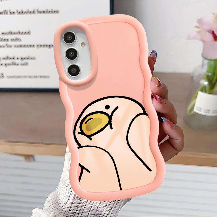 Cute Duck Soft Phone Cover Case for Samsung Galaxy A11 A12 A13 A21s A14 A16 A52 A15 A33 A05 A03 A04 A06 A22 A53 A23