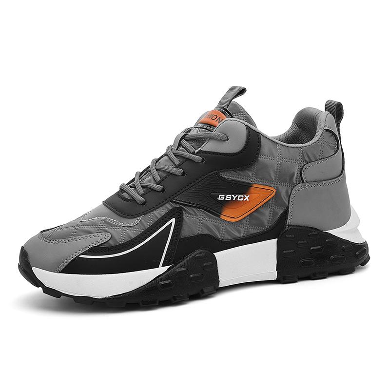 

2025 Нові кросівки чоловічі розкішні кросівки на платформі високої якості повсякденне взуття для бігу зимове взуття великих розмірів бавовняне взуття 42 сірий колір