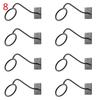 Ganchos para Chapéus Frescos Pacote com 8 Suporte para Chapéu de Cowboy Montagem na Parede, Para Chapéus de Sol Metálicos Estilo Western-Rústico, Aba Larga
