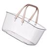 Clear Shower Storage Basket with Handle Drainage Holes Lightweight Shower Toiletry Organizer Bin