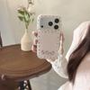 Kawaii Hello Kitty Pink Glitter Phone Case For iPhone 15 16 17 Pro Max Bow Star Pattern Clear Soft TPU Shockproof Cover with Cha