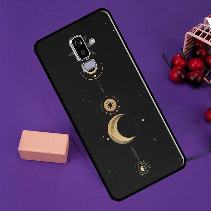 Galaxy Moon Stars Phase Totem Art Phone Case For Samsung Galaxy J5 J3 J7 J1 A3 A5 2017 2016 J4 J6 J8 A7 A9 A6 A8 Plus 2018