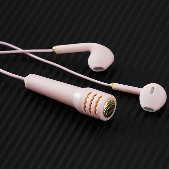 Wired Earbuds Practical Super Sound Quality 1.2m 3.5mm Mini Stylish In-ear Earphones with Microphone for Karaoke