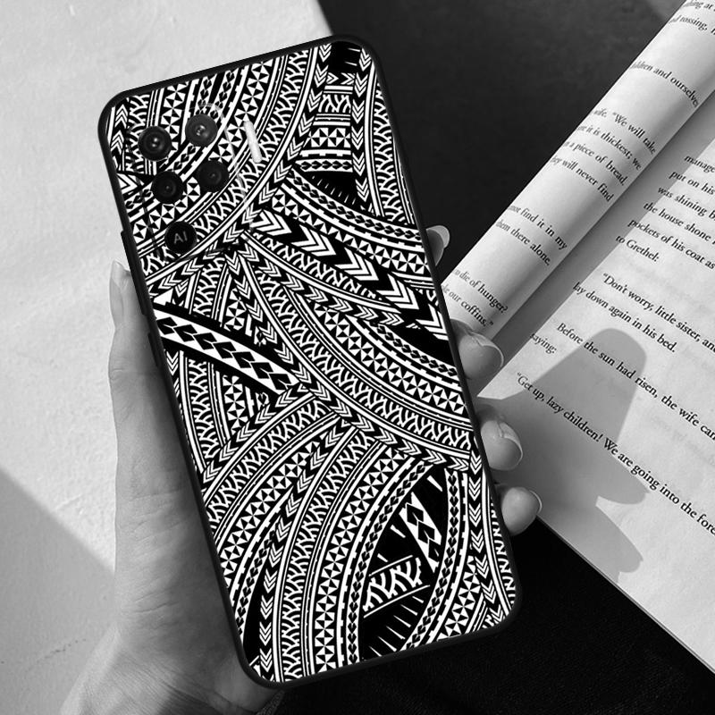 Maori Tribal Samoan Polynesian Case For Oppo A80 A60 A40 A78 A38 A18 A98 A58 A96 A76 A16 A94 A74 A54 A15 A17 A57 A77 A5 Pro