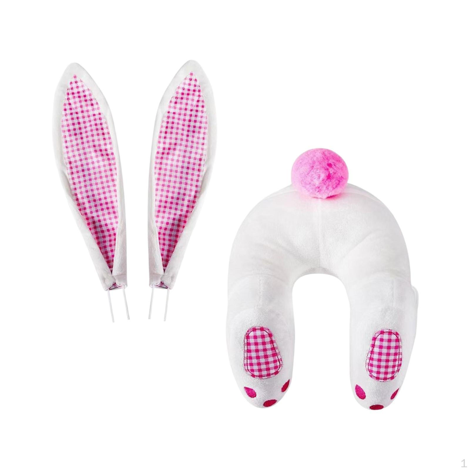 

Пасхальные украшения в виде зайчика и его ушек, венок для входной двери Pink Plaid