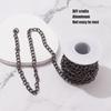 Black Plated Curb Chain Oval Links Chain Roll Jewelry Tools Chain Spool  DIY Crafts