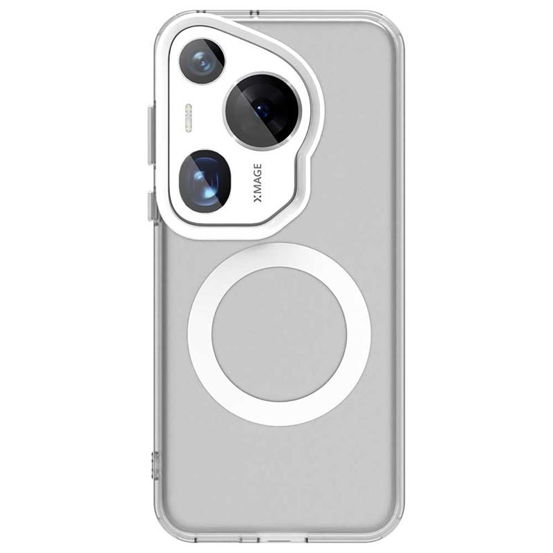 

Для Huawei Pura 70 Ultra Чехол Чехол Pura 70 Ultra Capa Ringular Charge Матовый Прозрачный Магнитный Беспроводной Чехол Huawei Pura 70 Ultra For Pura 70 Ultra белый