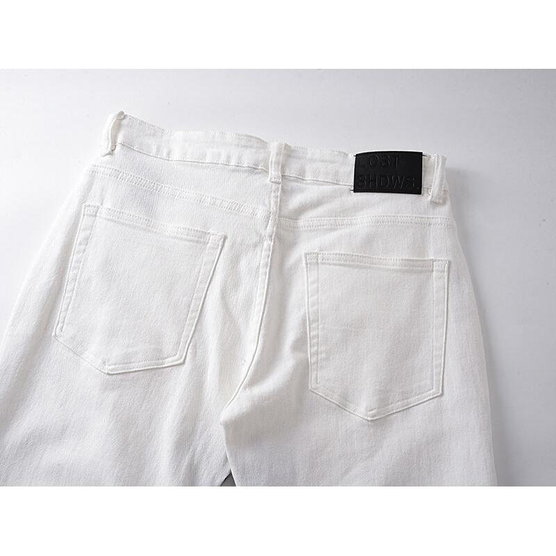 LOSTSHDWS Men's and Women's Spring and Autumn Flared Elastic Jeans Couple Jeans