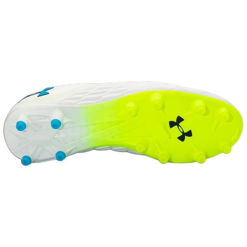 Under Armour Magnetico Pro 3 FG White High Vis Yellow Unisex Sneakers Capri 3027038-103
