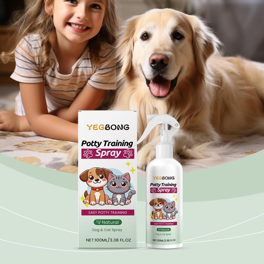 Pet Potty Training Spray, Pet Toilet Training Aid for Dogs & Cats, Help Prevent Random Urinating & Defecating