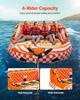 Towable Tube for Boating 1-4 Riders Inflatable Boat Tubes and Towables