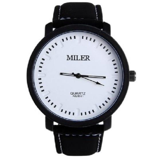 Men's watch pu Leather Sports Military Quartz  Fashion Style Analog Wristwatch