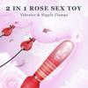 2 IN 1 Electric Vibrating Nipple Toys Adult Sex Toys for Women, G Spot Vibrator Women Sex Toys with 10 Vibration Modes