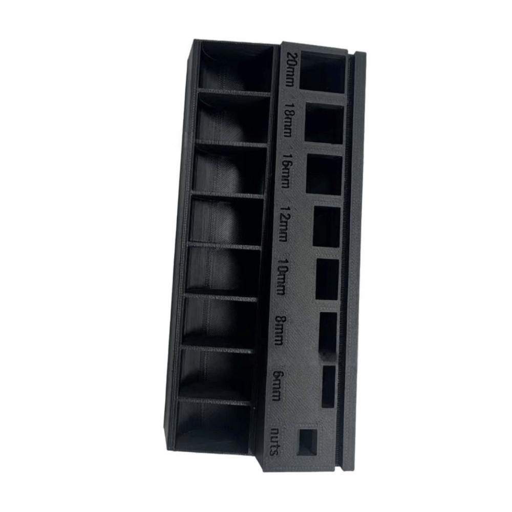 

PLA M3 Bolt Sorter 3D Printed Screw Length Sorter Screw Sorting Tray Hardware Organization