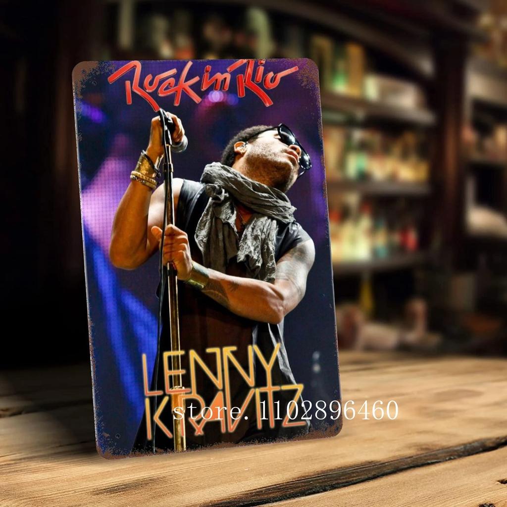 Lenny kravitz Kovové plakety a cedule nástěnná dekorace Vintage plechové cedule Captain Kovový plakát Dekorace pro Bar Pub Klub Nástěnná dekorace
