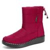 Damen Schneestiefel Winter Dick Plüsch Warme Baumwollschuhe Winter Plüsch Mid-Calf Stiefel Rutschfeste Plateau Stiefel Winterstiefel für Damen