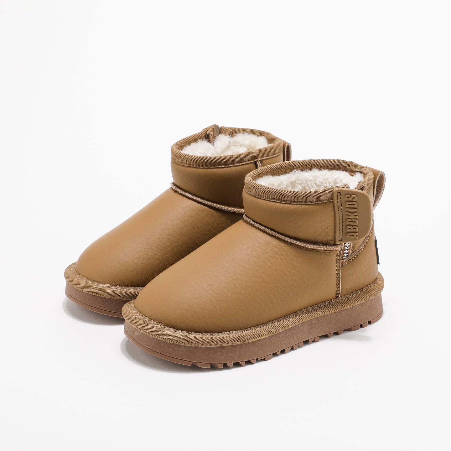 

ABCkids Unisex Children s Snow Boots - Winter Cotton Soft Sole, Plus Velvet Thickened, Large, Short Style. 38 жовтий