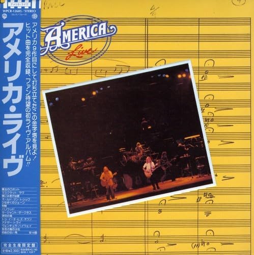 

CD AMERICA - Live (paper jacket CD) WPCR12685PROMO Japan ObiRock Used