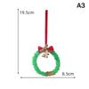 Merry Christmas Wreath Pendant With Bell Car Door Hanging Decoration Xmas Party Christmas Tree Decor Accessories