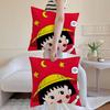 Chibi Maruko-Chan Pillowcases: Let It Snow, Merry & Bright Room Home Decoration
