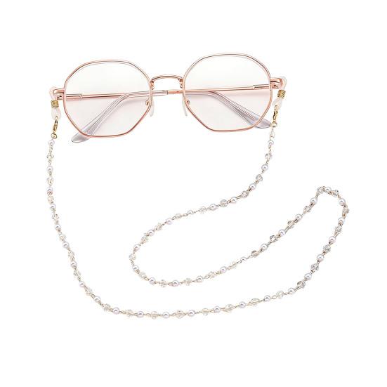 Women Glasses Chain Colorful Faux Gemstone Eyeglass Chain Retro Beaded Sunglass Strap Eyeglass Lanyards for Spectacle Reading Glasses