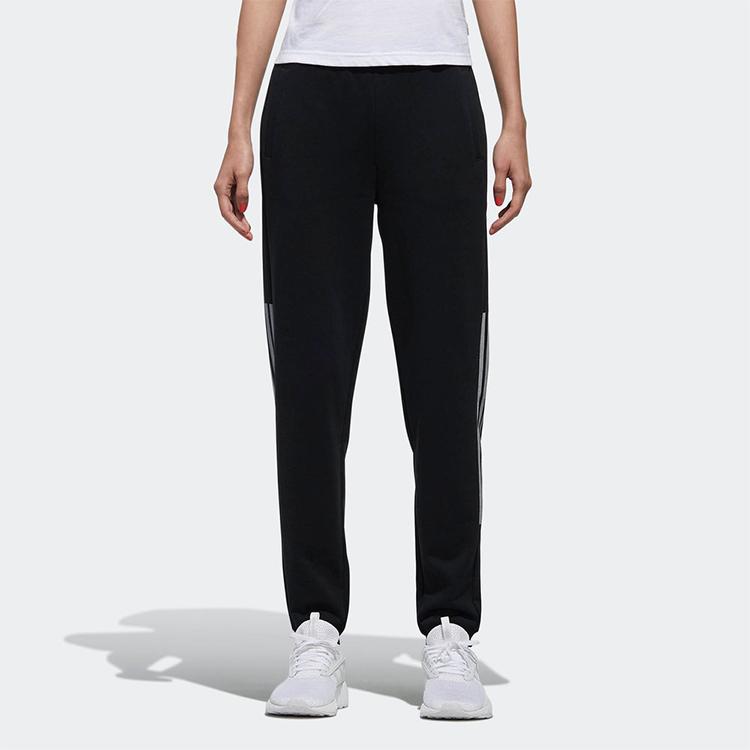 Adidas Neo Casual Running Knitted Straight Leg Pants Women Pants Black DM2054
