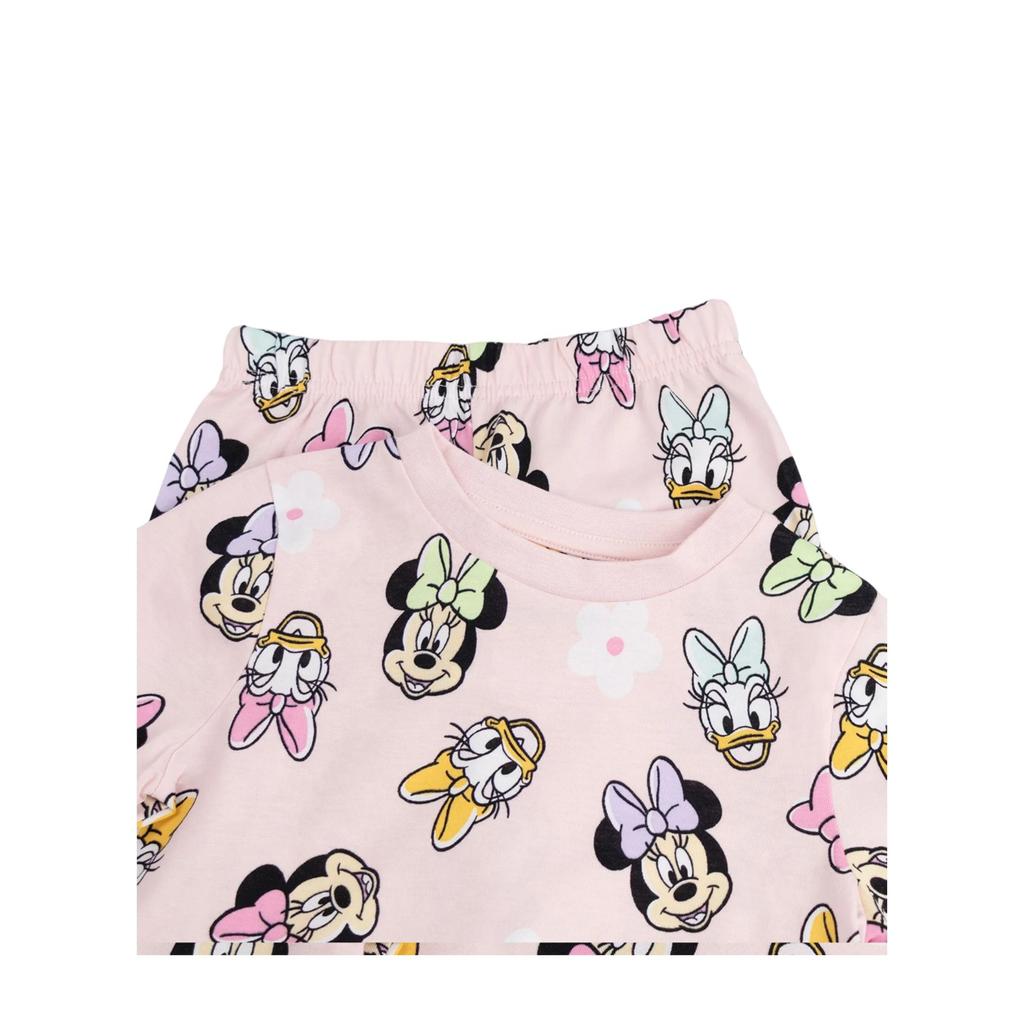 Disney Girls Minnie Mouse Short-Sleeved Long Pyjama Set (Pack of 2)