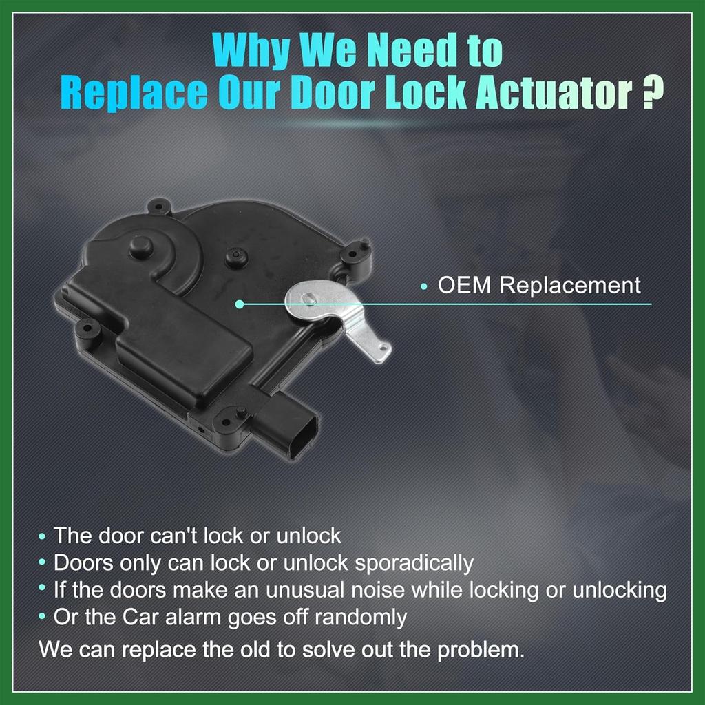 Motoforti Replacement Rear Right Side Power Door Lock Actuator Motor for Honda Odyssey 2005-2010 5-Door Side Slide Door Lock Door Latch Actuator