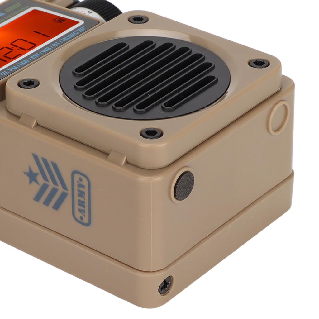 HRD‑701 Digital Radio Full Band Timing Support Memory Card Portable   Radio Music Player for Home Outdoor