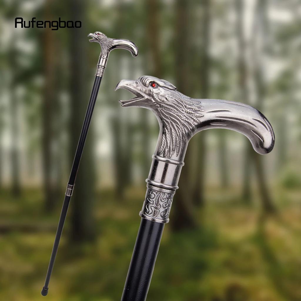 Red Eye Eagle Walking Stick Decorative Vampire Cospaly Vintage Party Fashionable Walking Cane Halloween Crosier 93cm