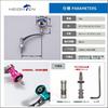 HEIGHTEN 56mm Reel Handle with 30mm Knob for Shimano and Daiwa Aurora Series Spinning Reels (Gunmetal & Gunmetal) (391)