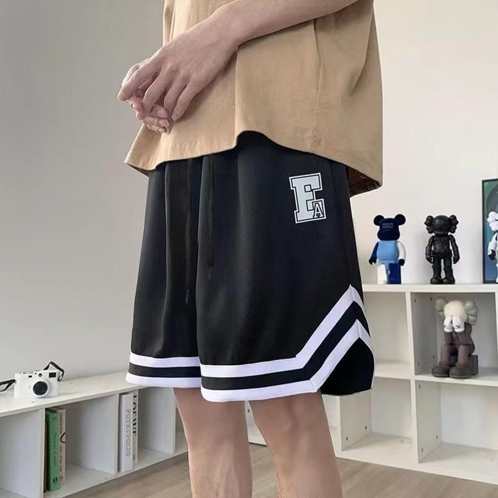 Men's Summer Casual Print Loose Sports Trend Breathable Beach Shorts